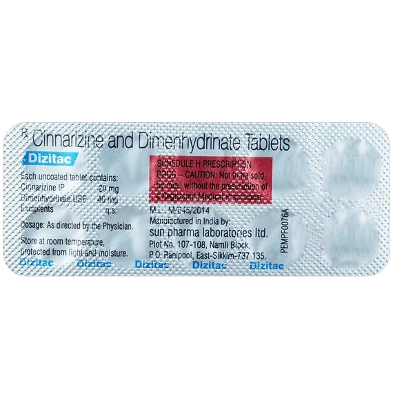 dizitac 20/40mg tablet 10's